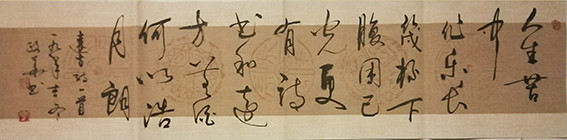 李政华作品 《远方》人生苦中作乐长，几杯下腹困已光！更有诗书向远方，无酒何以浩月朗？